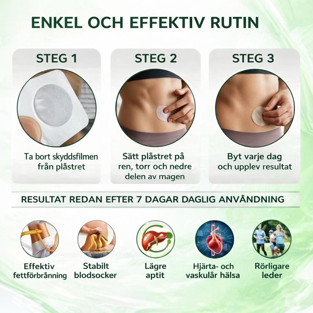 Luxarise® Moringa + Berberine Plåster • Synliga resultat