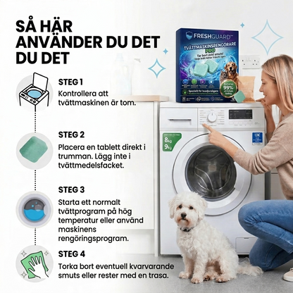 FreshGuard™ Professionell tvättmaskinsrengöring